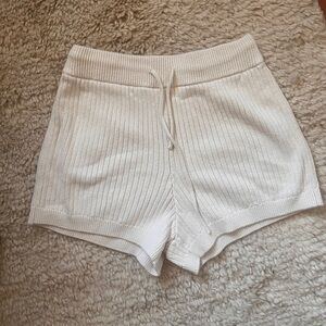 Reformation knit short in white